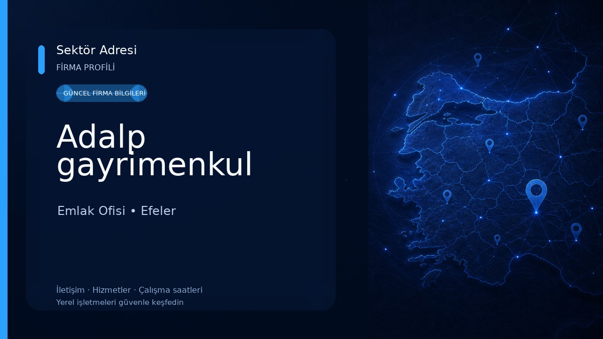 Adalp gayrimenkul Emlak Ofisi