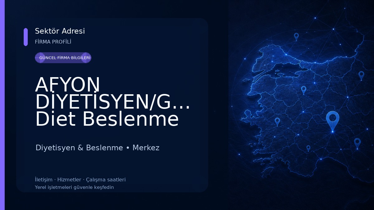AFYON DİYETİSYEN/Golden Diet Beslenme Danışmanlığı Diyetisyen & Beslenme