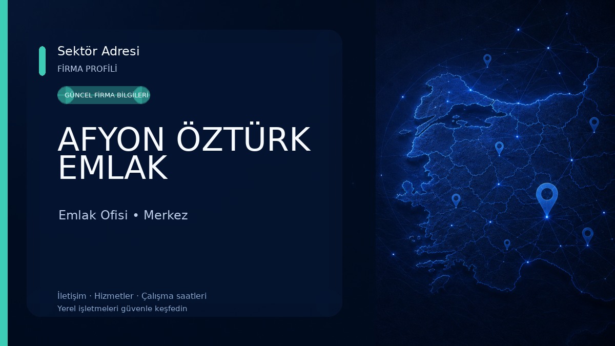AFYON ÖZTÜRK EMLAK Emlak Ofisi