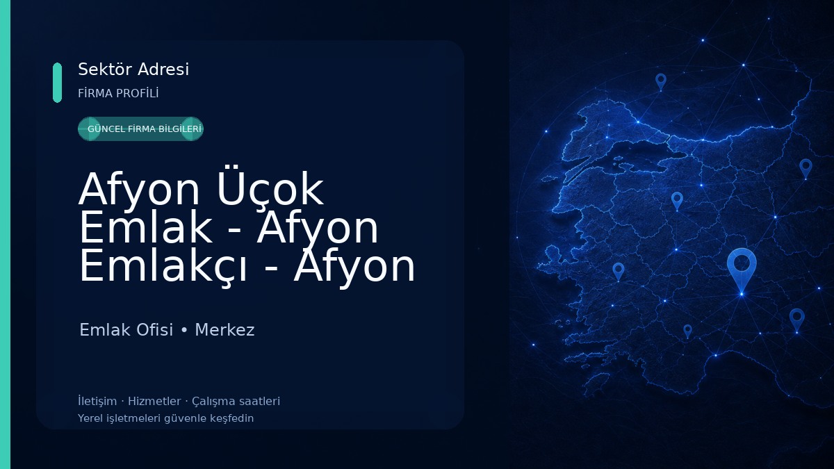 Afyon Üçok Emlak - Afyon Emlakçı - Afyon Emlak - Afyon Kurumsal Emlak Ofisi - Afyon Satılık Daireler - Afyon Kiralık Daireler Emlak Ofisi