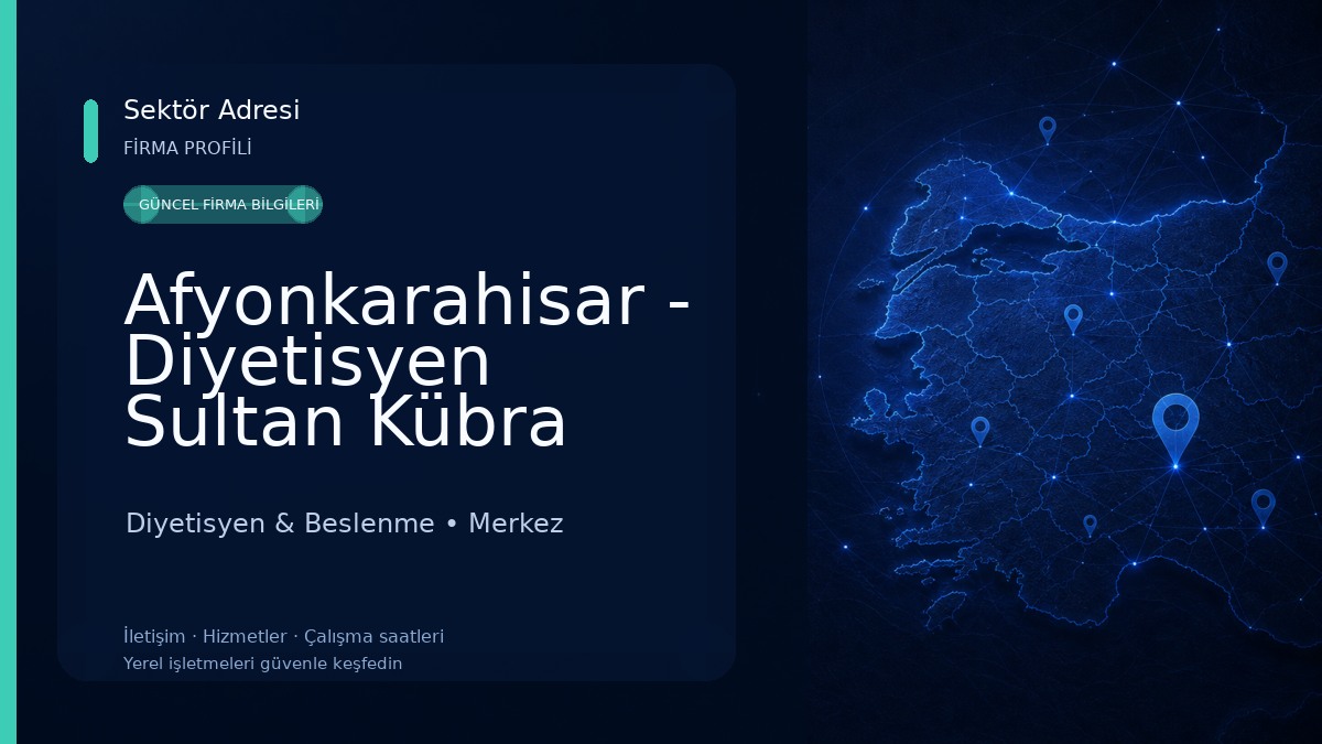 Afyonkarahisar - Diyetisyen Sultan Kübra ÜNAL Beslenme & Diyet Danışmanlığı Diyetisyen & Beslenme