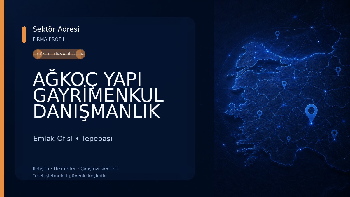 AĞKOÇ YAPI GAYRİMENKUL DANIŞMANLIK HİZMETLERİ Emlak Ofisi