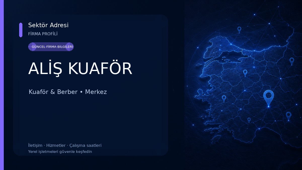 ALİŞ KUAFÖR Kuaför & Berber