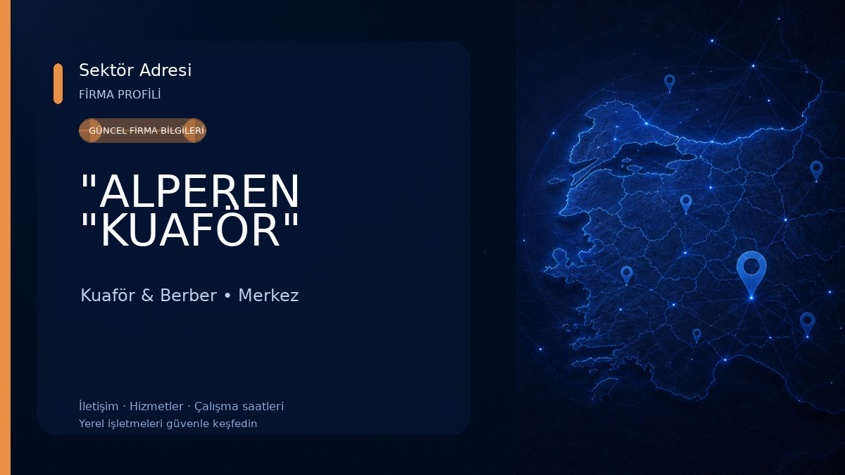 "ALPEREN "KUAFÖR" Kuaför & Berber