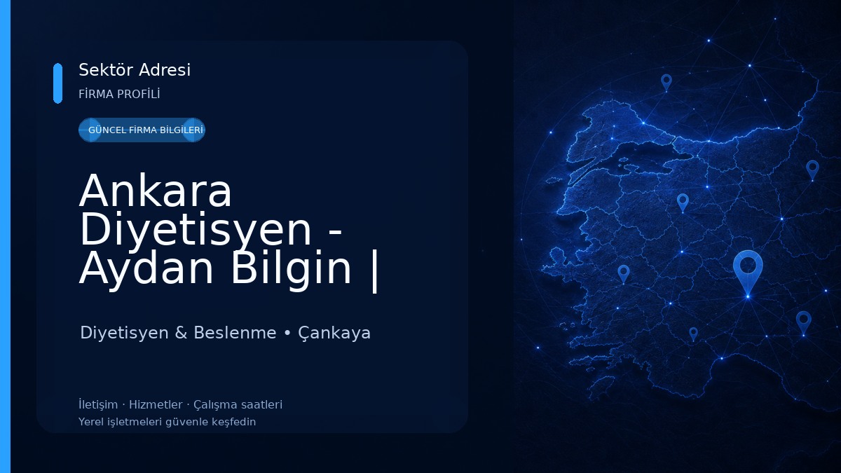 Ankara Diyetisyen - Aydan Bilgin | Çankaya Diyetisyen