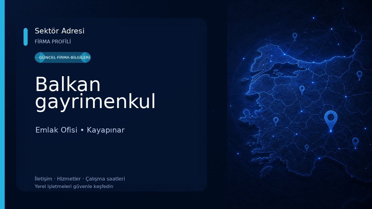 Balkan gayrimenkul Emlak Ofisi