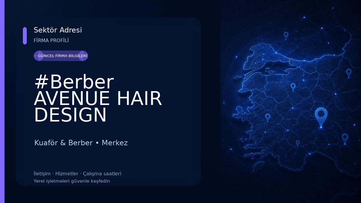 #Berber AVENUE HAIR DESIGN Kuaför & Berber