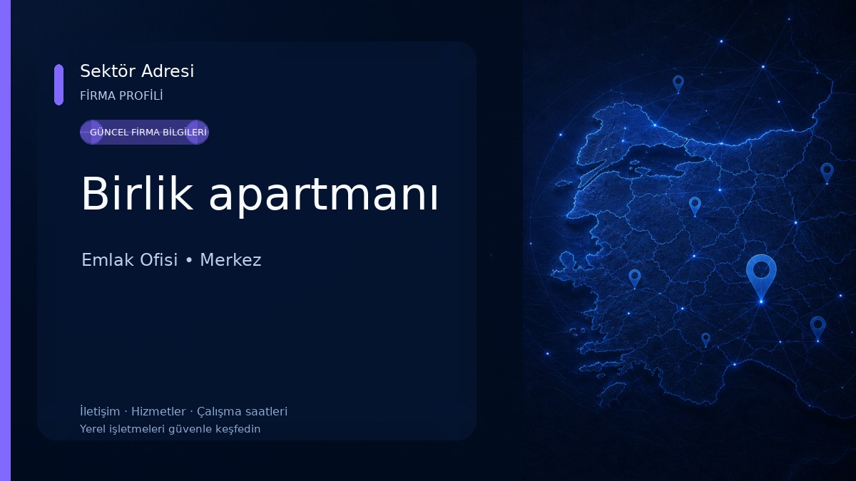 Birlik apartmanı Emlak Ofisi