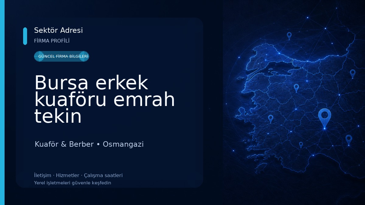 Bursa erkek kuaföru emrah tekin Kuaför & Berber