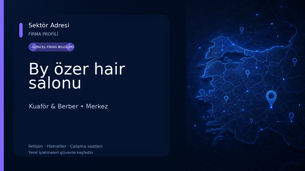 By özer hair salonu Kuaför & Berber