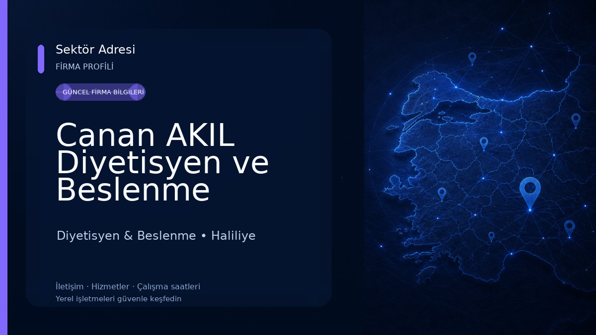 Canan AKIL Diyetisyen ve Beslenme Uzmanı Diyetisyen & Beslenme
