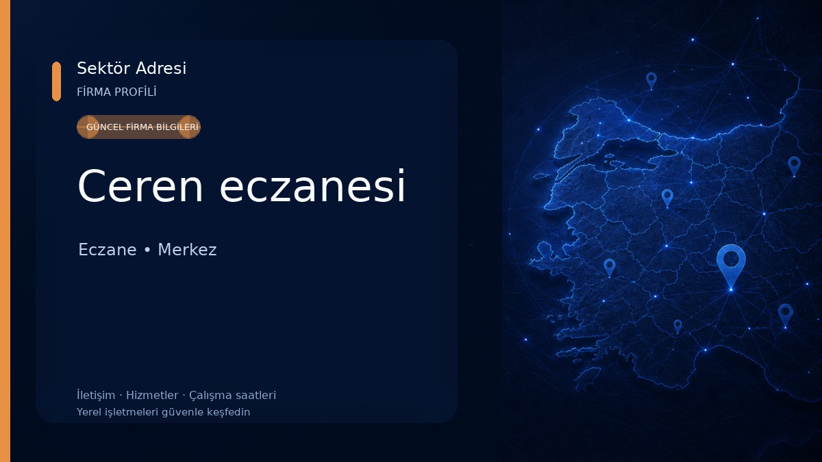 Ceren eczanesi Eczane