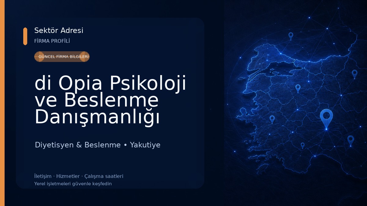 di Opia Psikoloji ve Beslenme Danışmanlığı Diyetisyen & Beslenme