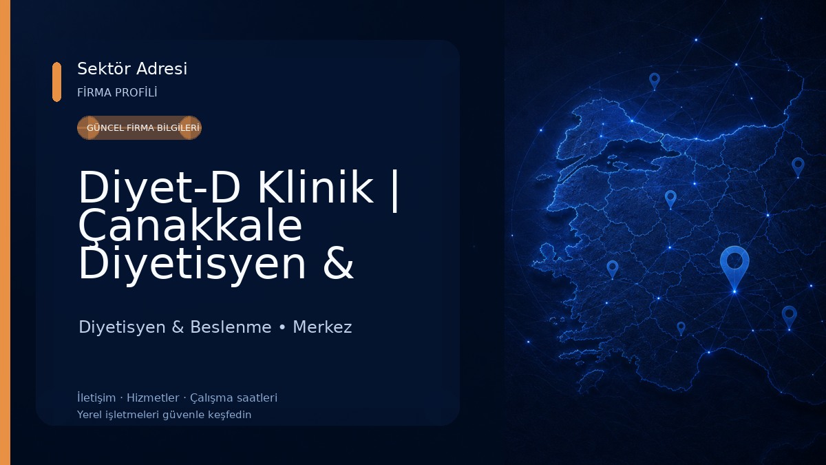 Diyet-D Klinik | Çanakkale Diyetisyen & Biorezonans Terapi Merkezi Diyetisyen & Beslenme