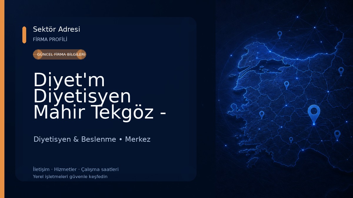 Diyet'm Diyetisyen Mahir Tekgöz - Elazığ Diyetisyen - İştah Kapatma Diyetisyen & Beslenme