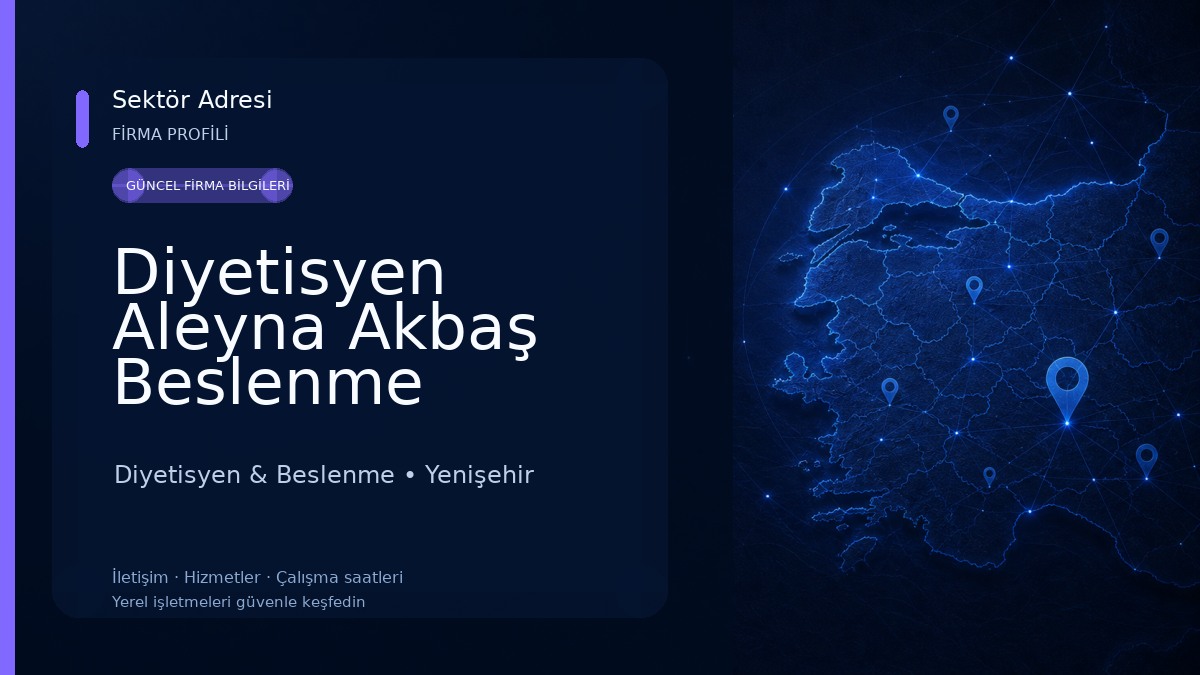 Diyetisyen Aleyna Akbaş Beslenme Danışmanlığı & Zayıflama Merkezi Diyetisyen & Beslenme