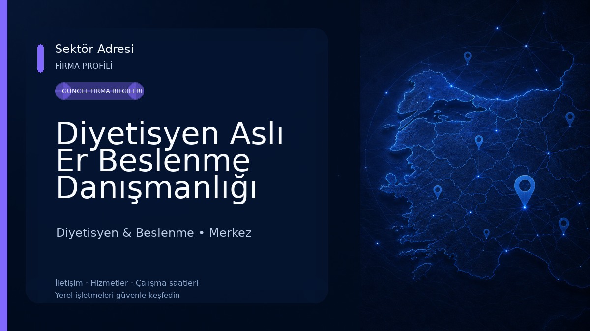 Diyetisyen Aslı Er Beslenme Danışmanlığı 