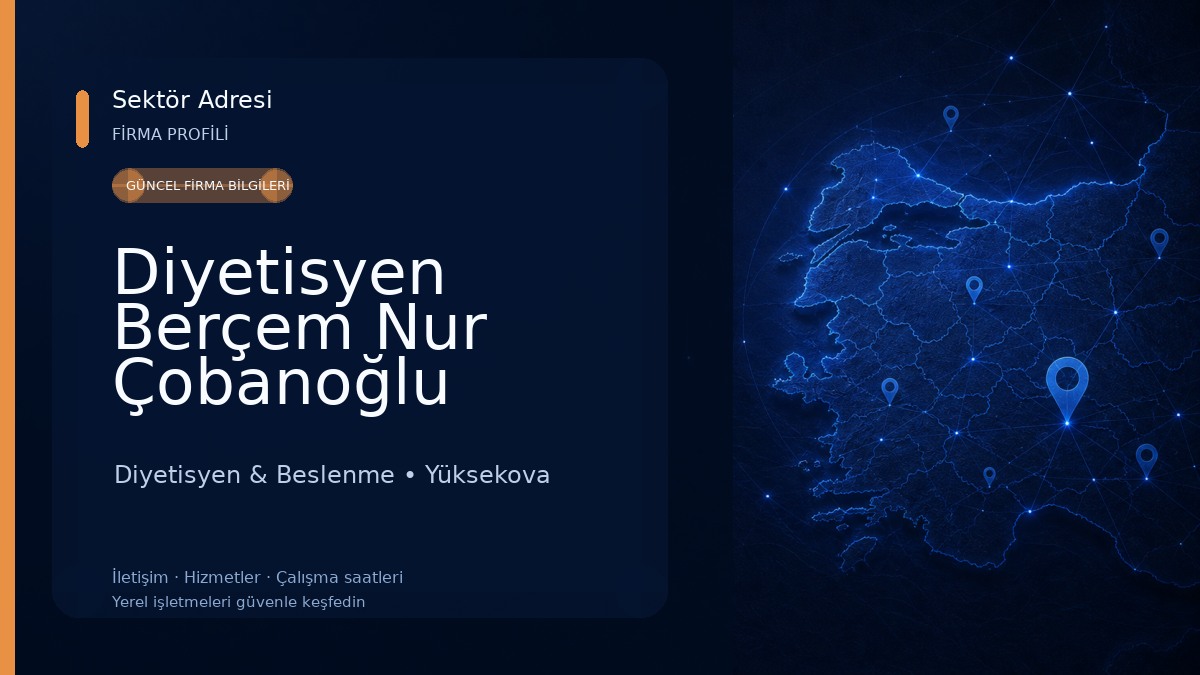 Diyetisyen Berçem Nur Çobanoğlu Diyetisyen & Beslenme