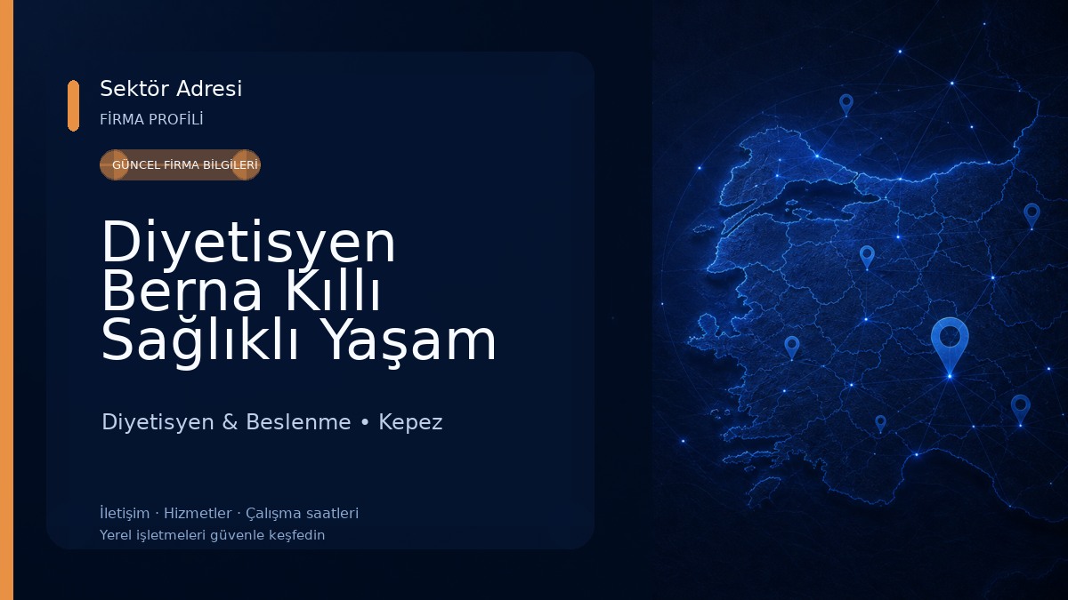 Diyetisyen Berna Kıllı Sağlıklı Yaşam ve Beslenme Merkezi Diyetisyen & Beslenme