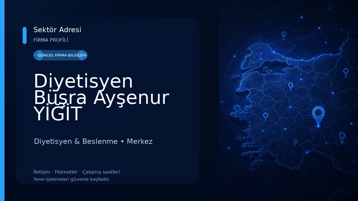 Diyetisyen Büşra Ayşenur YİĞİT Diyetisyen & Beslenme