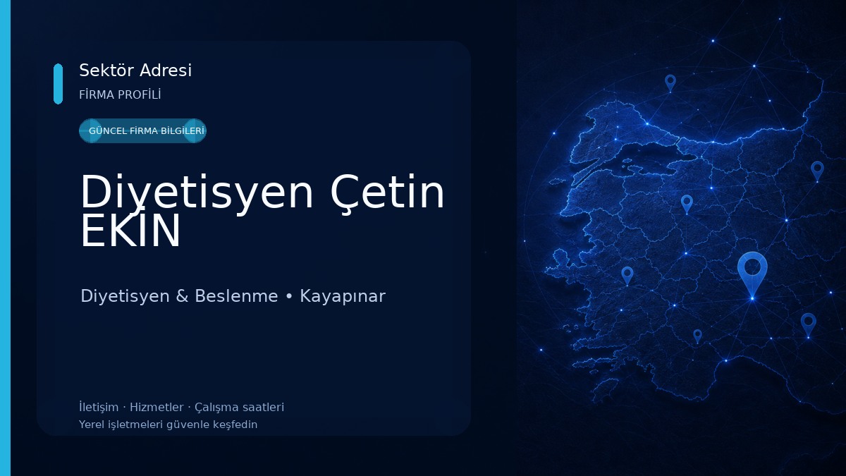 Diyetisyen Çetin EKİN Diyetisyen & Beslenme