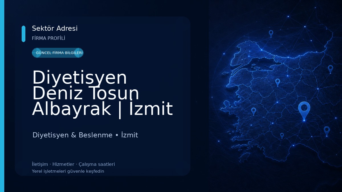 Diyetisyen Deniz Tosun Albayrak | İzmit Diyetisyen | Kocaeli Diyetisyen Diyetisyen & Beslenme