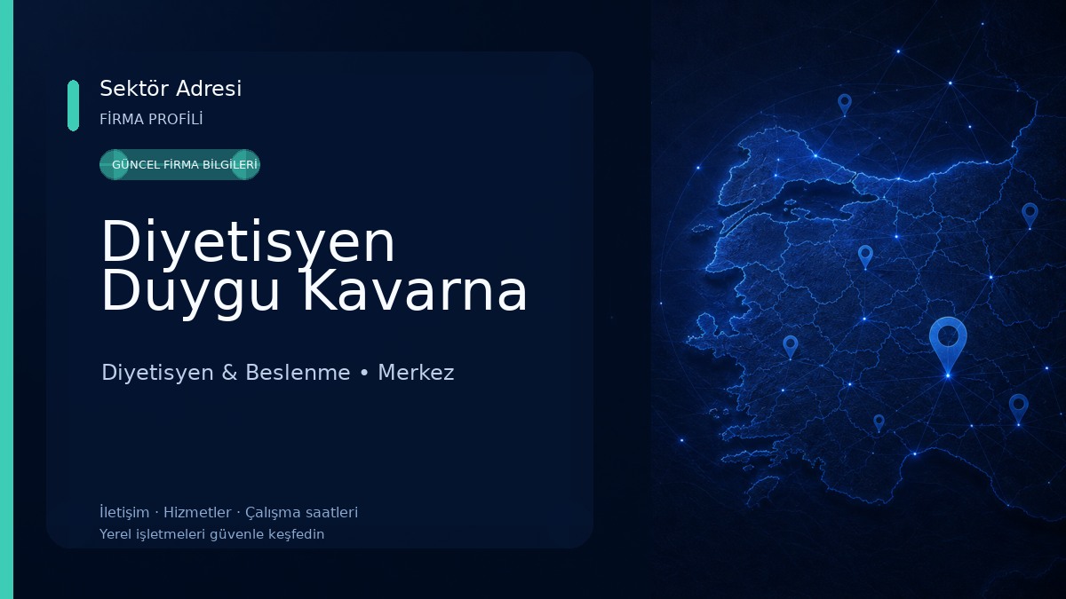 Diyetisyen Duygu Kavarna Diyetisyen & Beslenme