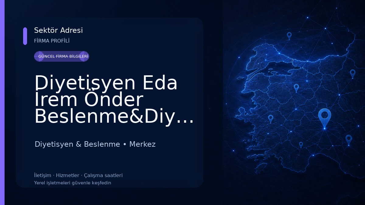 Diyetisyen Eda İrem Önder Beslenme&Diyet