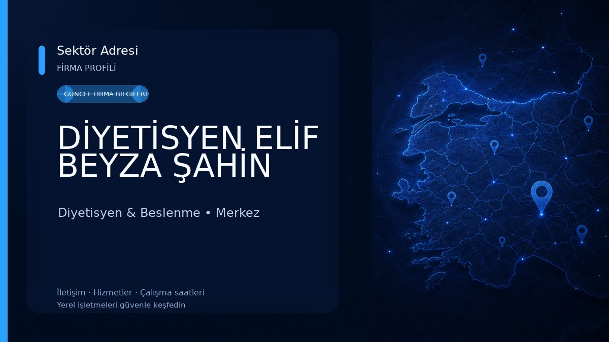 DİYETİSYEN ELİF BEYZA ŞAHİN 