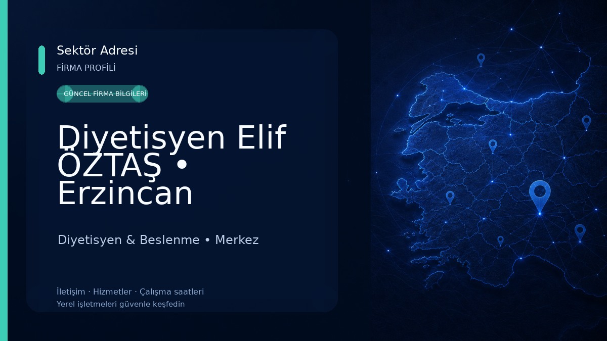 Diyetisyen Elif ÖZTAŞ • Erzincan Diyetisyen & Beslenme