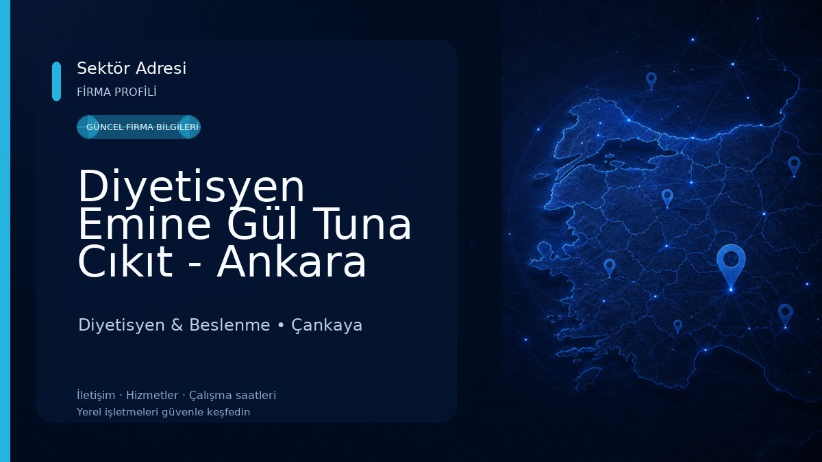 Diyetisyen Emine Gül Tuna Cıkıt - Ankara Diyetisyen Kilo Verme Zayıflama Diyetisyen & Beslenme
