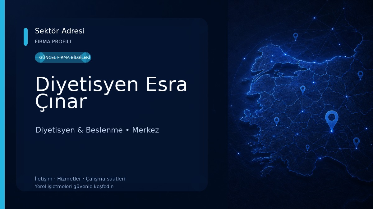 Diyetisyen Esra Çınar Diyetisyen & Beslenme