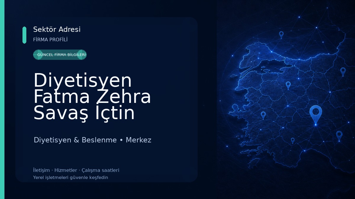 Diyetisyen Fatma Zehra Savaş İçtin Diyetisyen & Beslenme