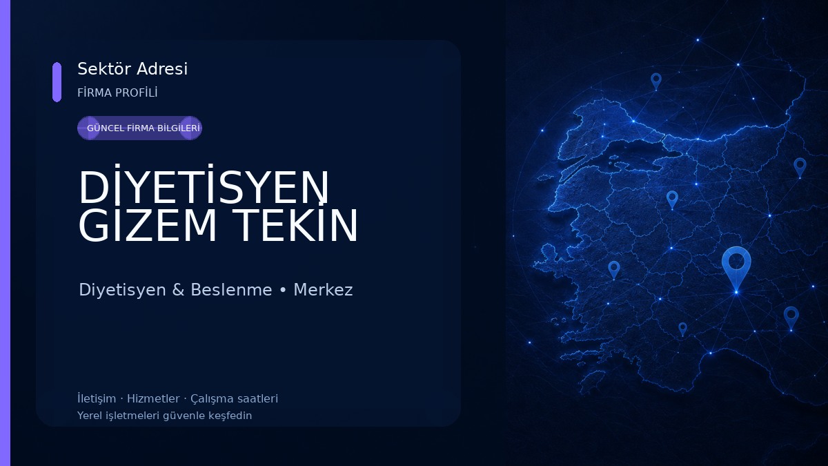 DİYETİSYEN GİZEM TEKİN Diyetisyen & Beslenme