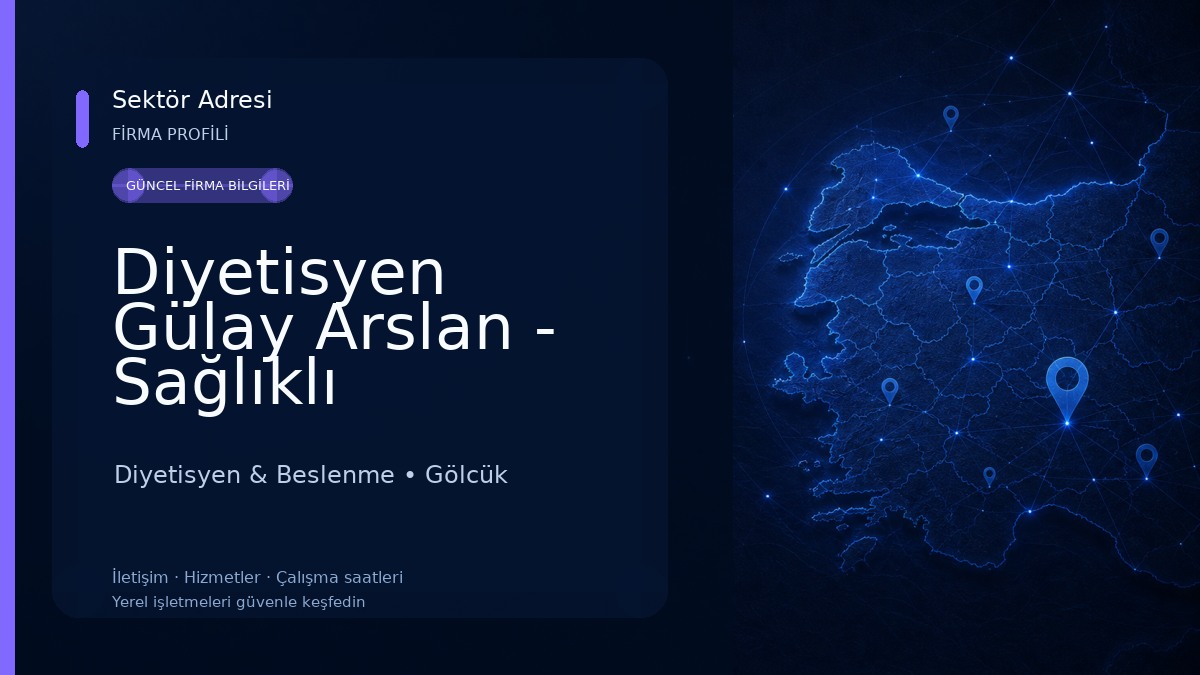 Diyetisyen Gülay Arslan - Sağlıklı Beslenme ve Diyet Danışmanlığı Diyetisyen & Beslenme