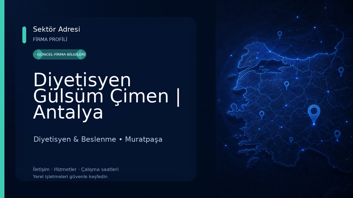 Diyetisyen Gülsüm Çimen | Antalya Beslenme ve Diyet Danışmanlığı Diyetisyen & Beslenme