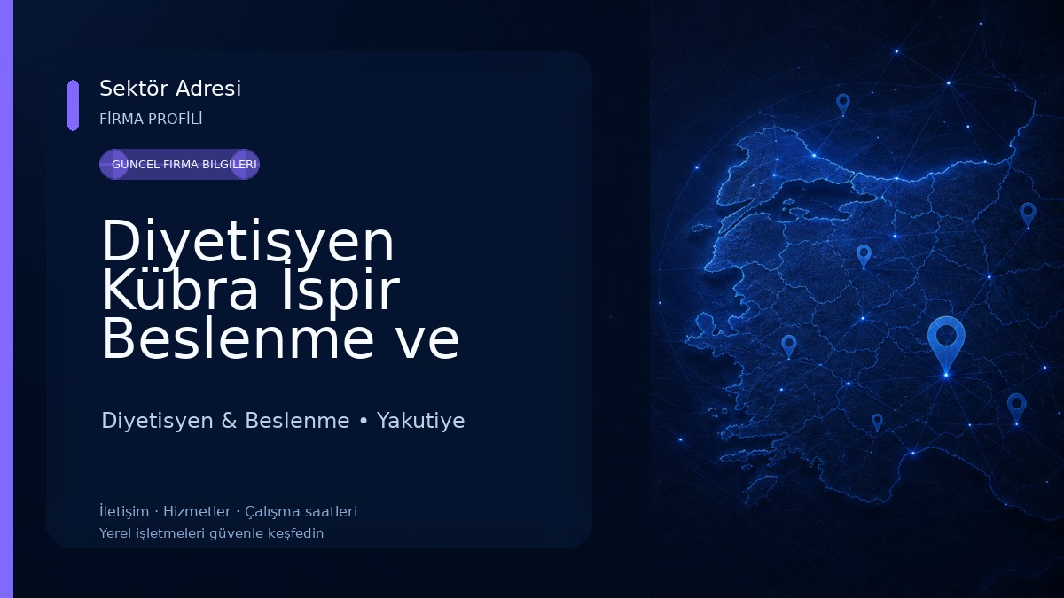 Diyetisyen Kübra İspir Beslenme ve Diyet Merkezi Diyetisyen & Beslenme