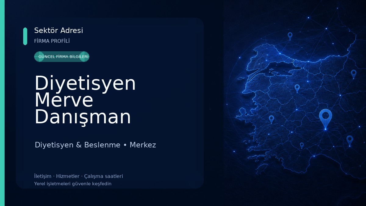 Diyetisyen Merve Danışman Diyetisyen & Beslenme