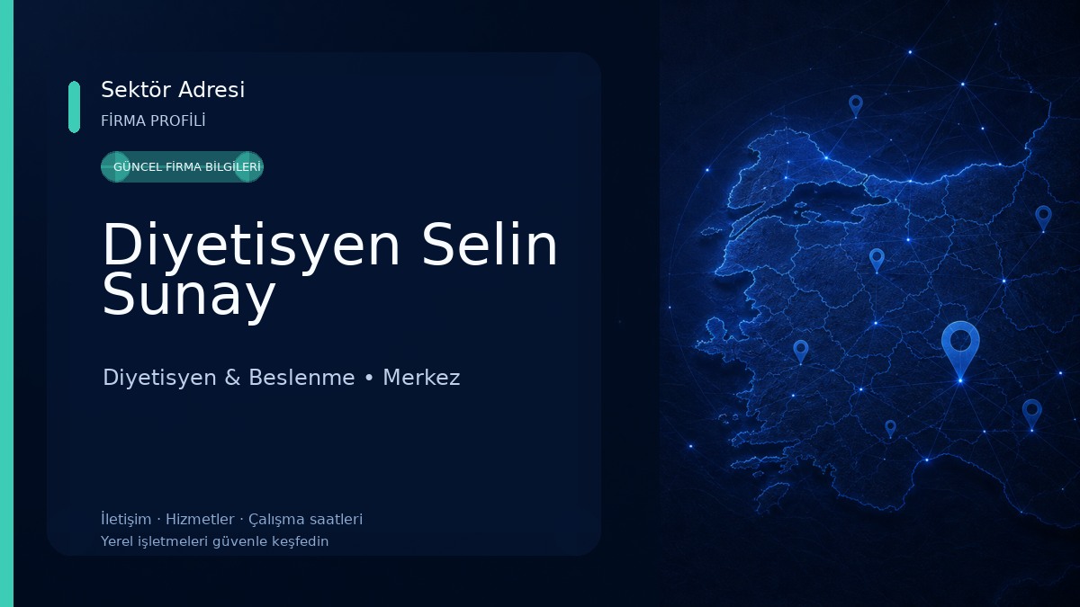 Diyetisyen Selin Sunay 