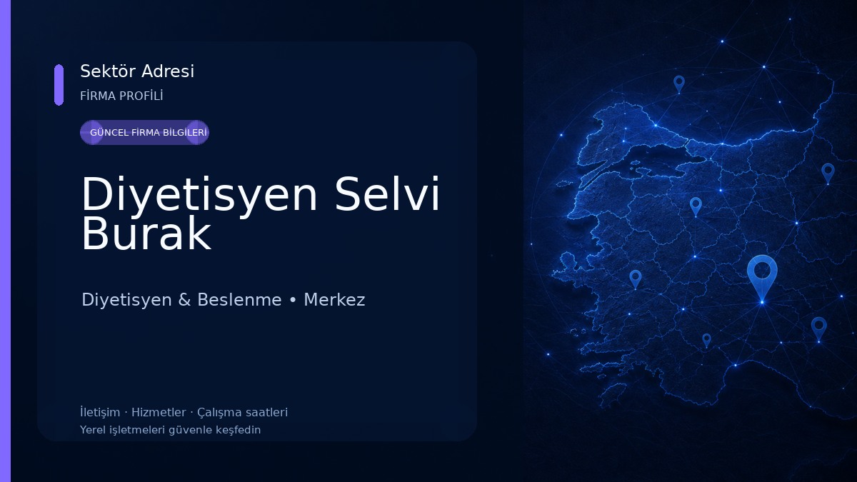 Diyetisyen Selvi Burak Diyetisyen & Beslenme