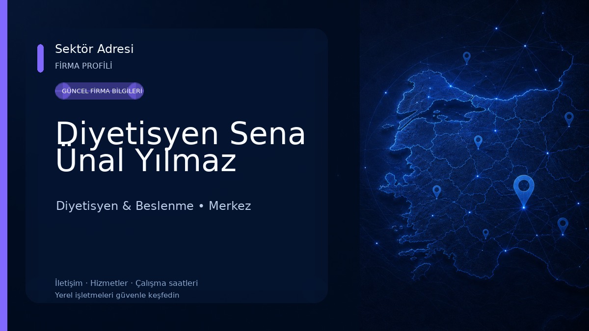 Diyetisyen Sena Ünal Yılmaz