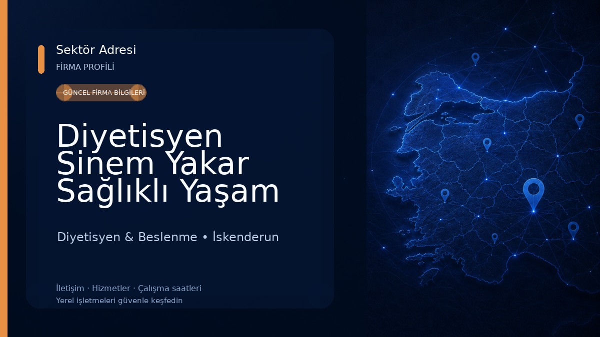 Diyetisyen Sinem Yakar Sağlıklı Yaşam Merkezi Diyetisyen & Beslenme