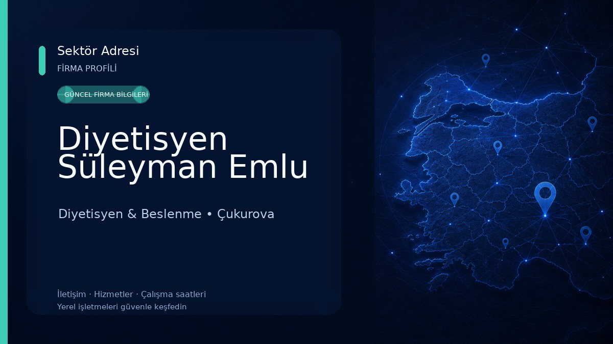 Diyetisyen Süleyman Emlu Diyetisyen & Beslenme