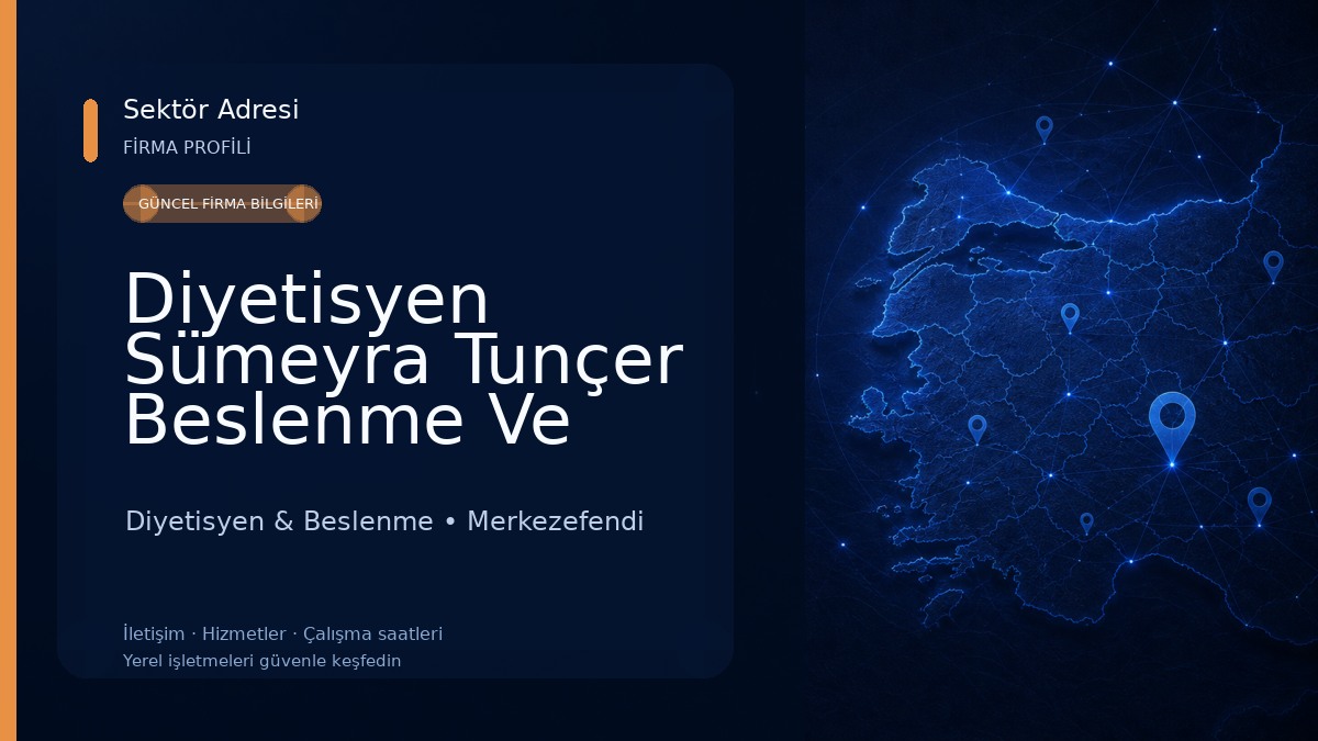 Diyetisyen Sümeyra Tunçer Beslenme Ve Diyet Merkezi Diyetisyen & Beslenme