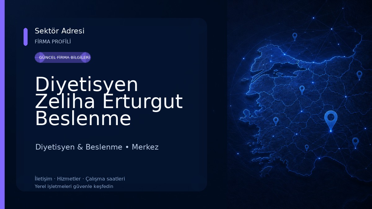 Diyetisyen Zeliha Erturgut Beslenme Danışmanlığı Diyetisyen & Beslenme