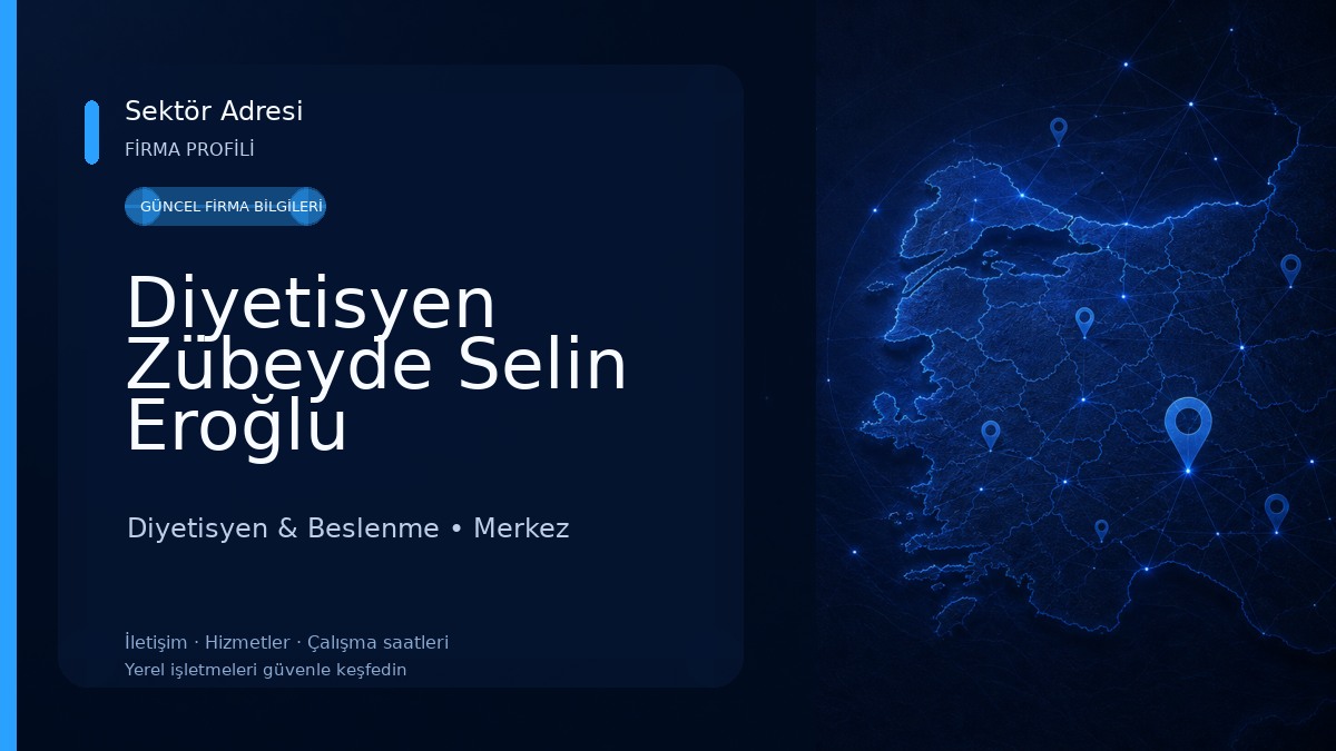 Diyetisyen Zübeyde Selin Eroğlu 