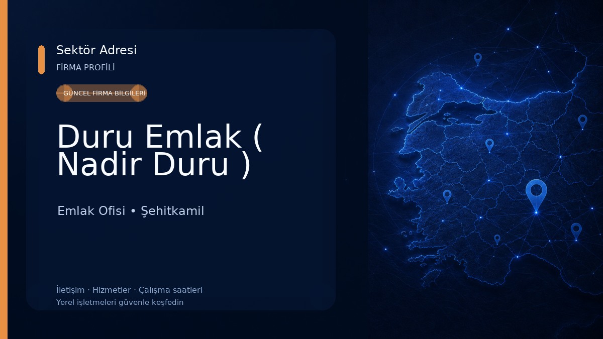 Duru Emlak ( Nadir Duru ) Emlak Ofisi