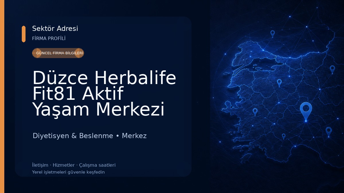 Düzce Herbalife Fit81 Aktif Yaşam Merkezi 