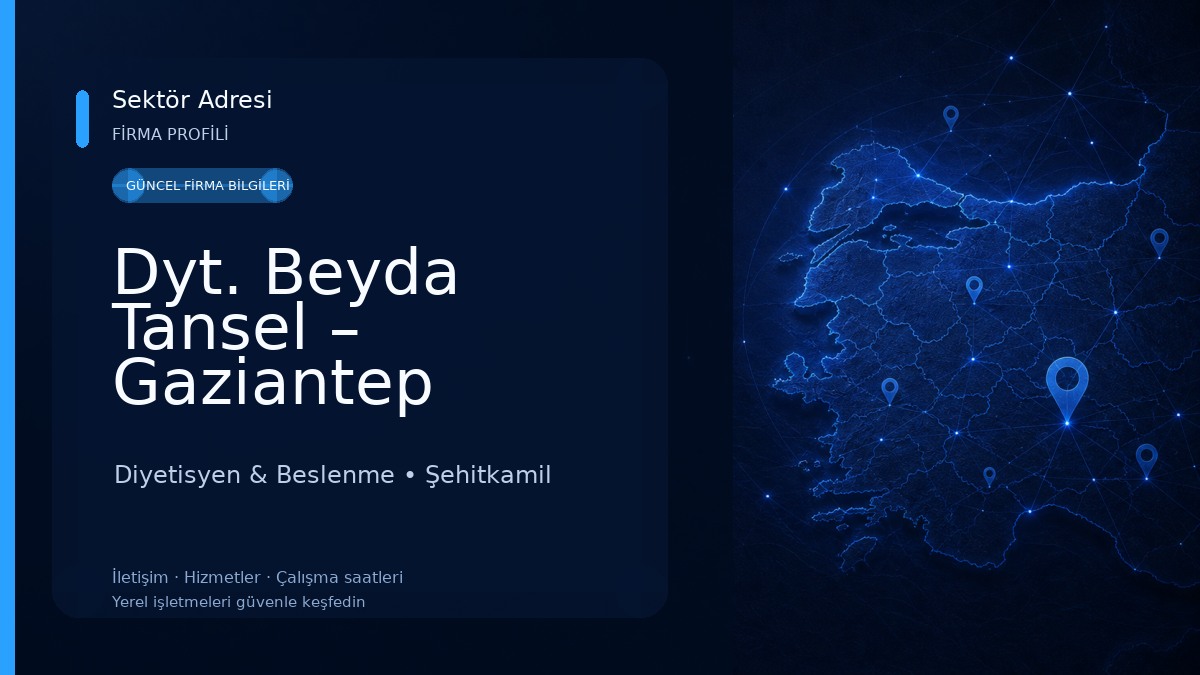 Dyt. Beyda Tansel – Gaziantep Diyetisyen - mydiyetisyen.com
