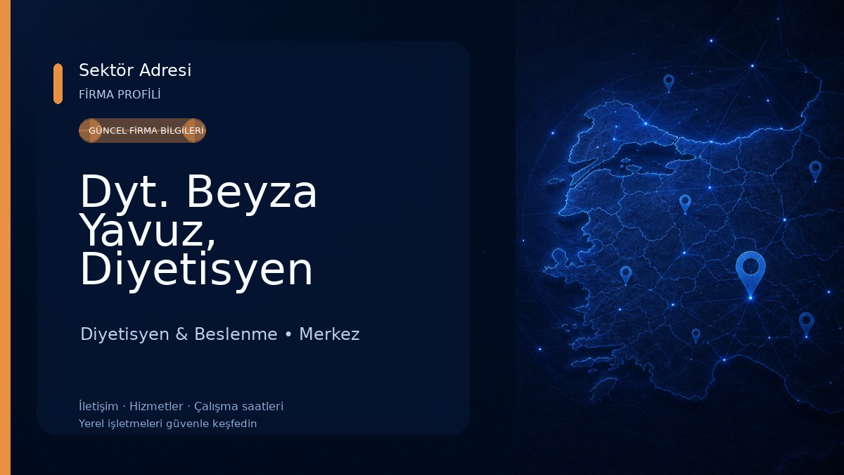 Dyt. Beyza Yavuz, Diyetisyen 